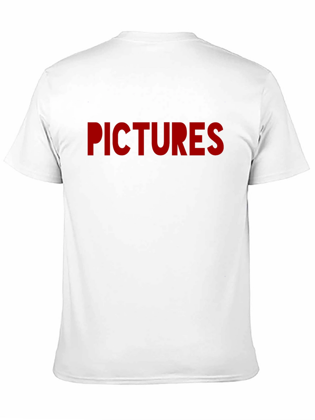 Pictures Graphic Tee - Bold Red Print on Black