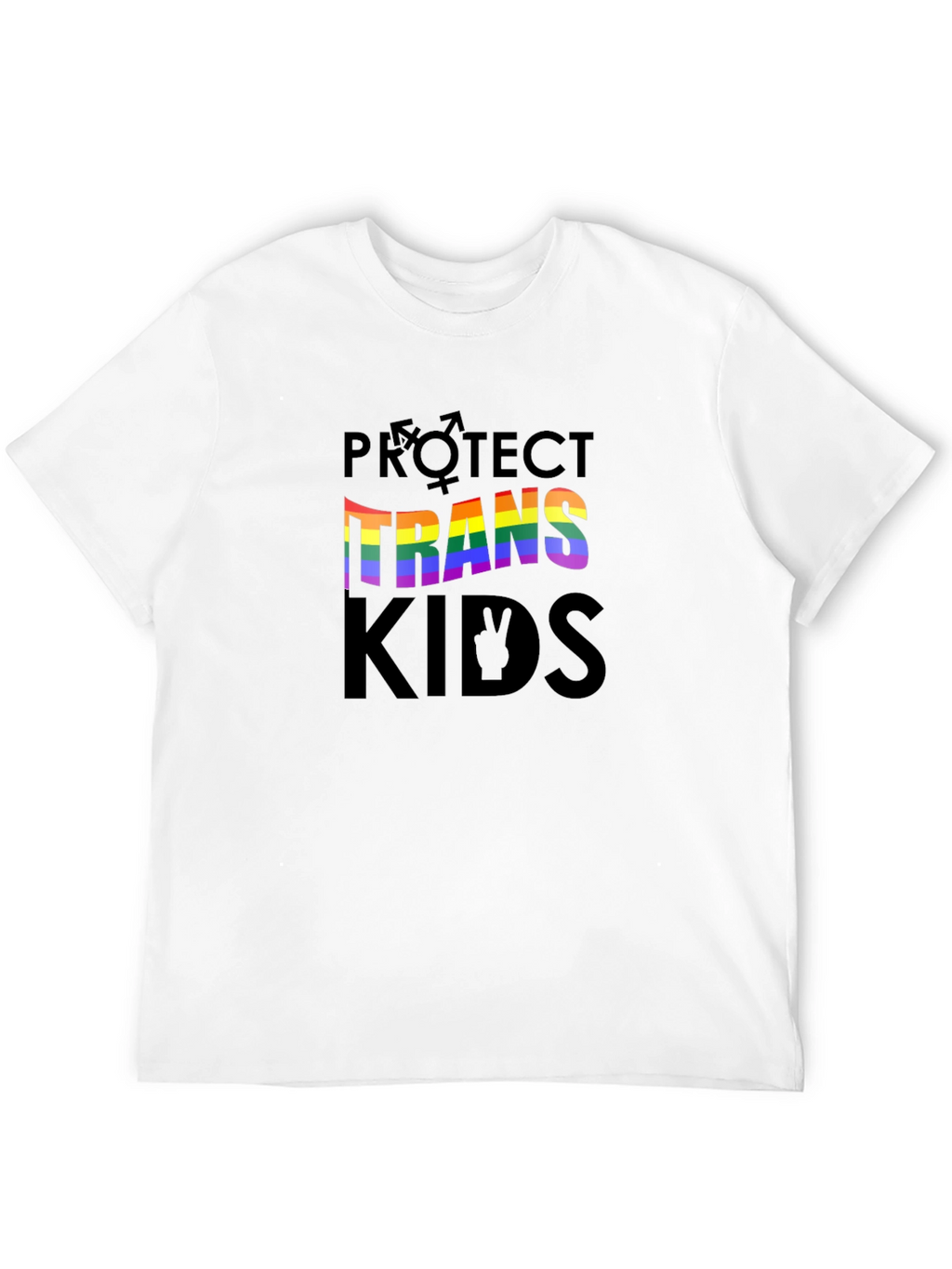 Protect Trans Kids Pride T-Shirt - Unisex Black Tee