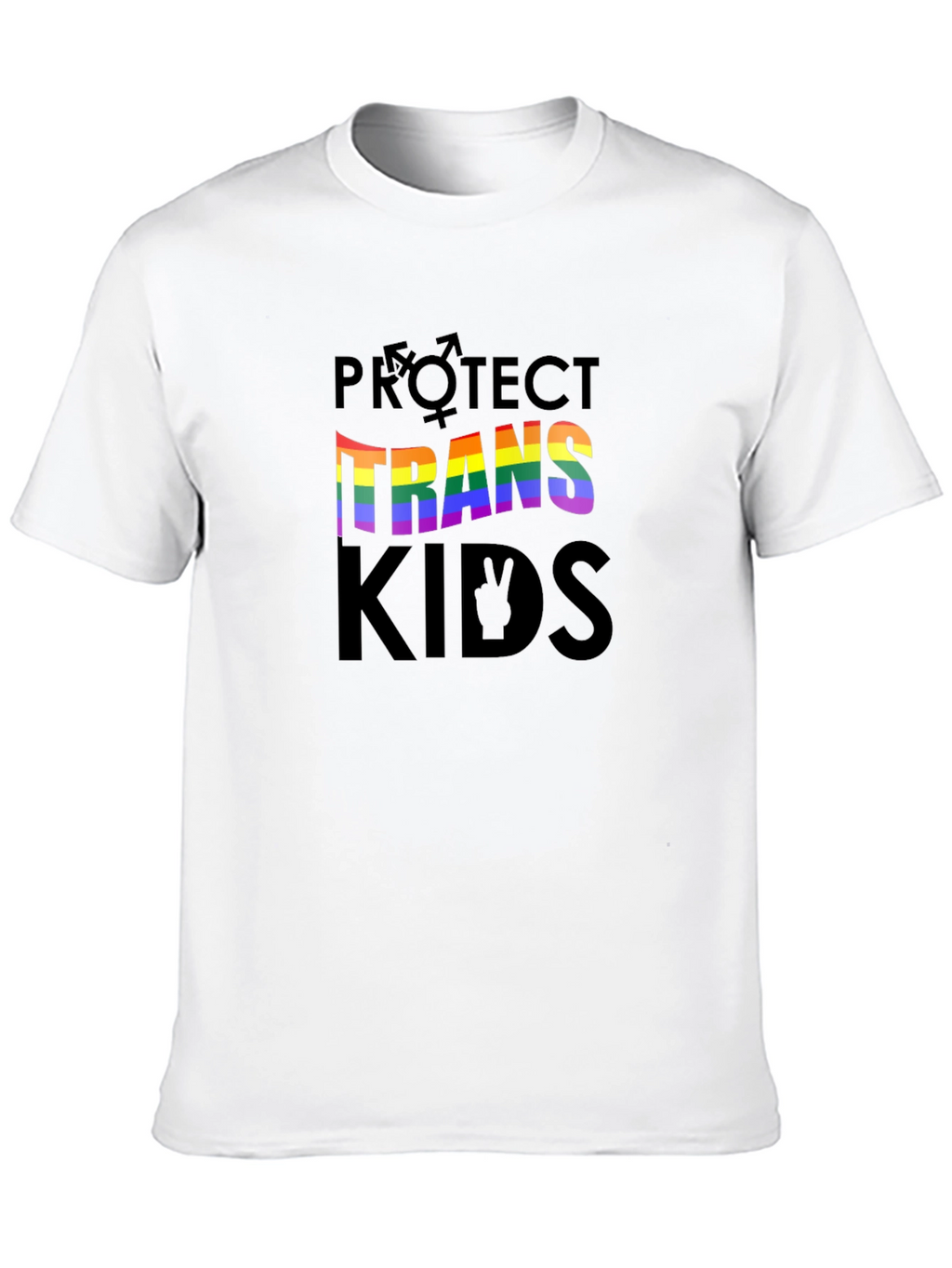 Protect Trans Kids Pride T-Shirt - Unisex Black Tee
