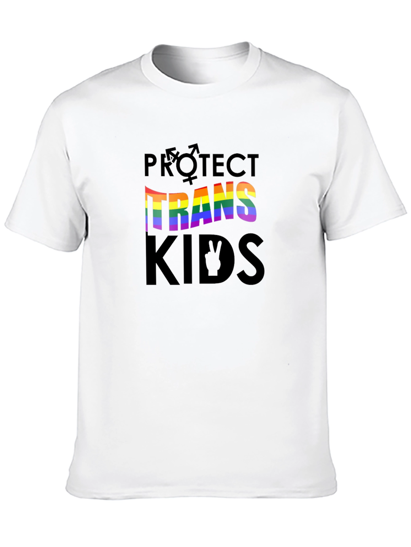 Protect Trans Kids Pride T-Shirt - Unisex Black Tee