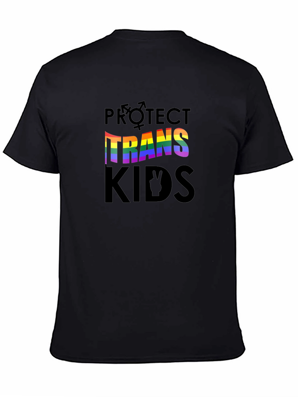 Protect Trans Kids Pride T-Shirt - Unisex Black Tee