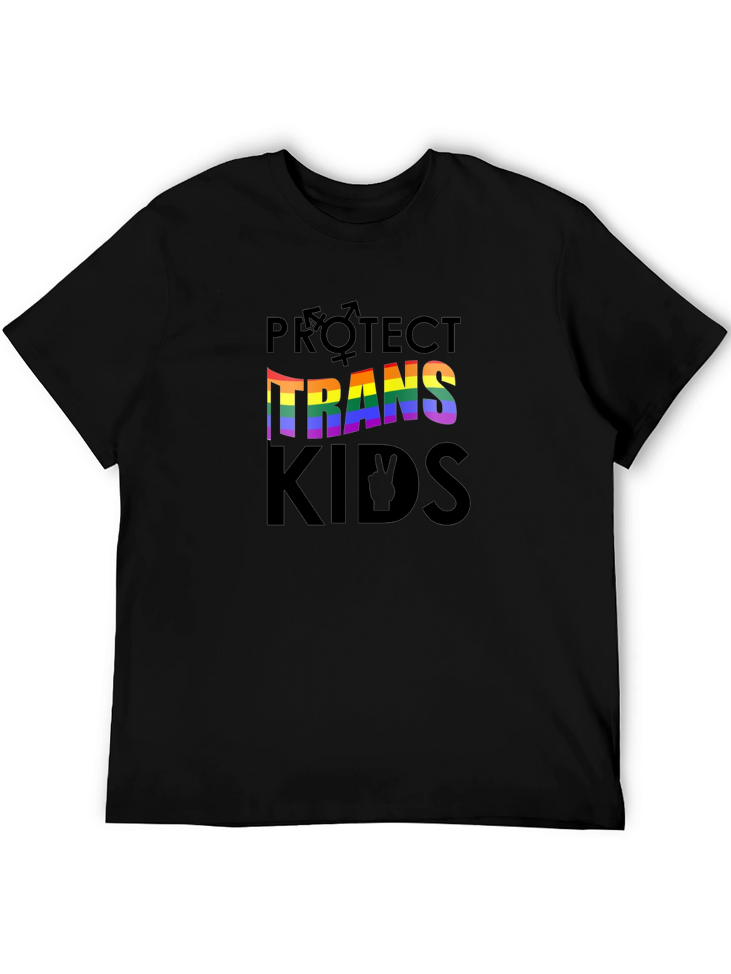 Protect Trans Kids Pride T-Shirt - Unisex Black Tee