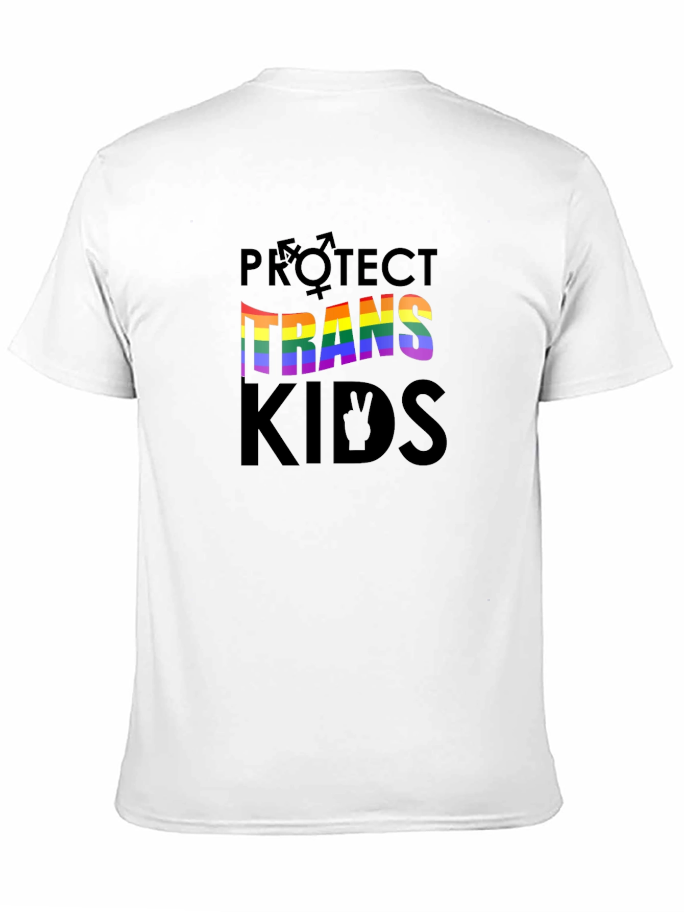 Protect Trans Kids Pride T-Shirt - Unisex Black Tee