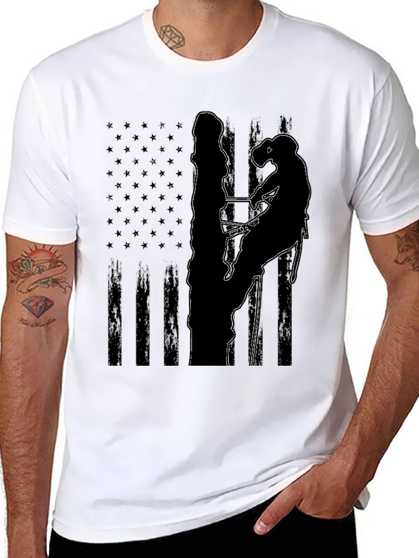 Arborist American Flag T-Shirt