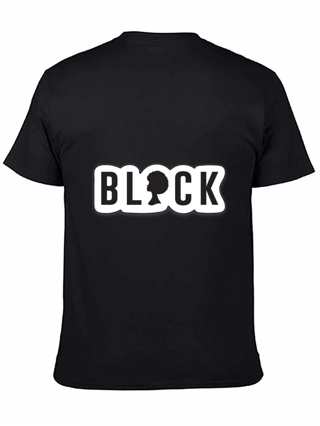 Stylish Black T-Shirt with BLOCK Graphic