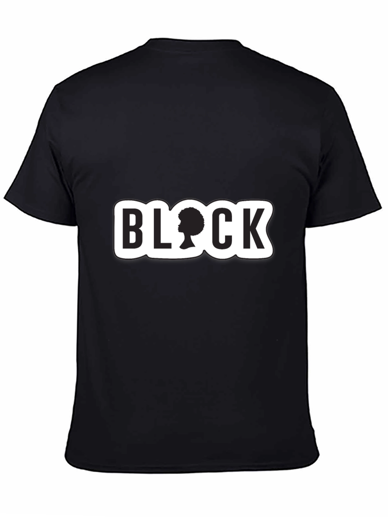 Stylish Black T-Shirt with BLOCK Graphic