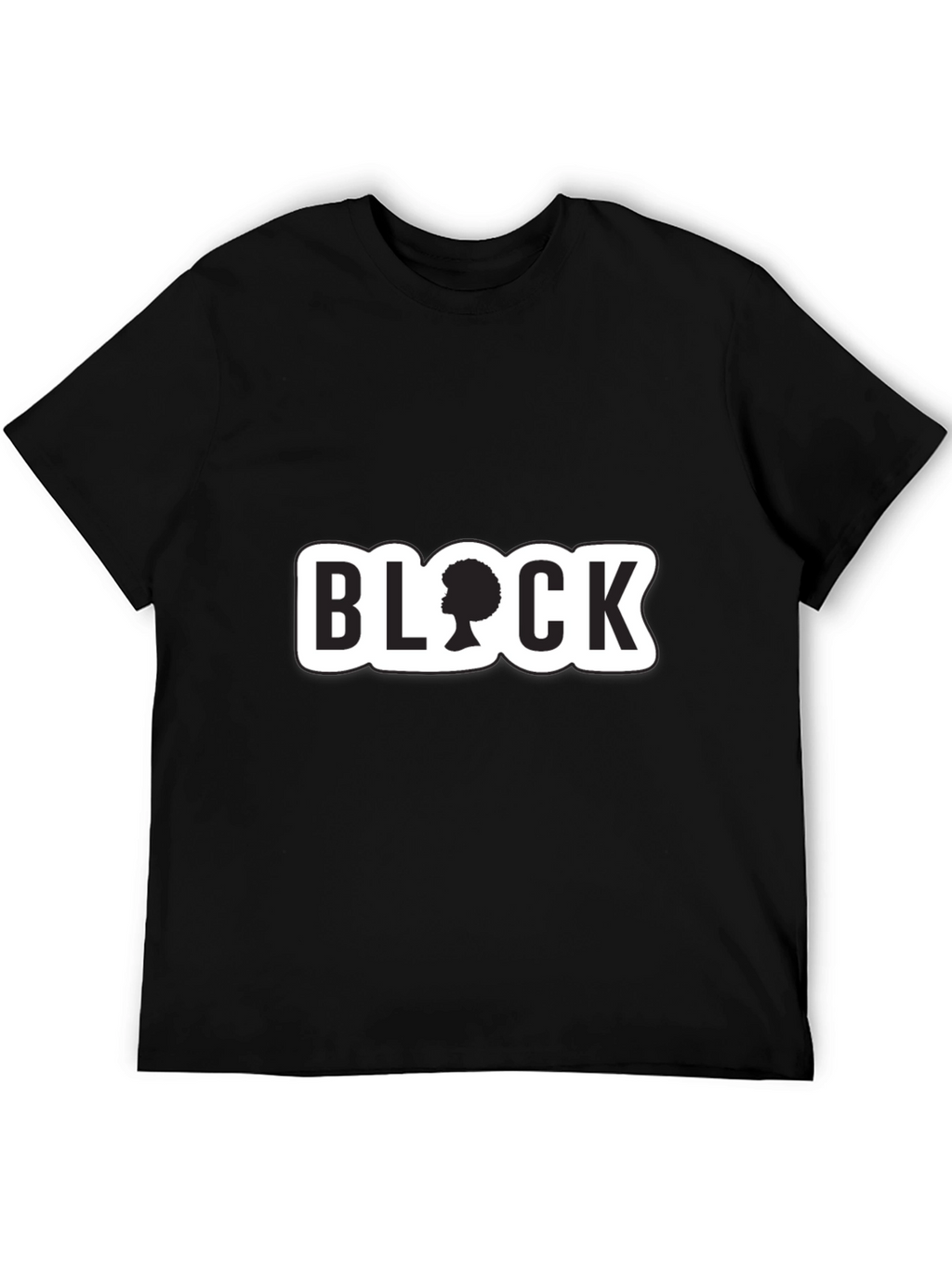 Stylish Black T-Shirt with BLOCK Graphic