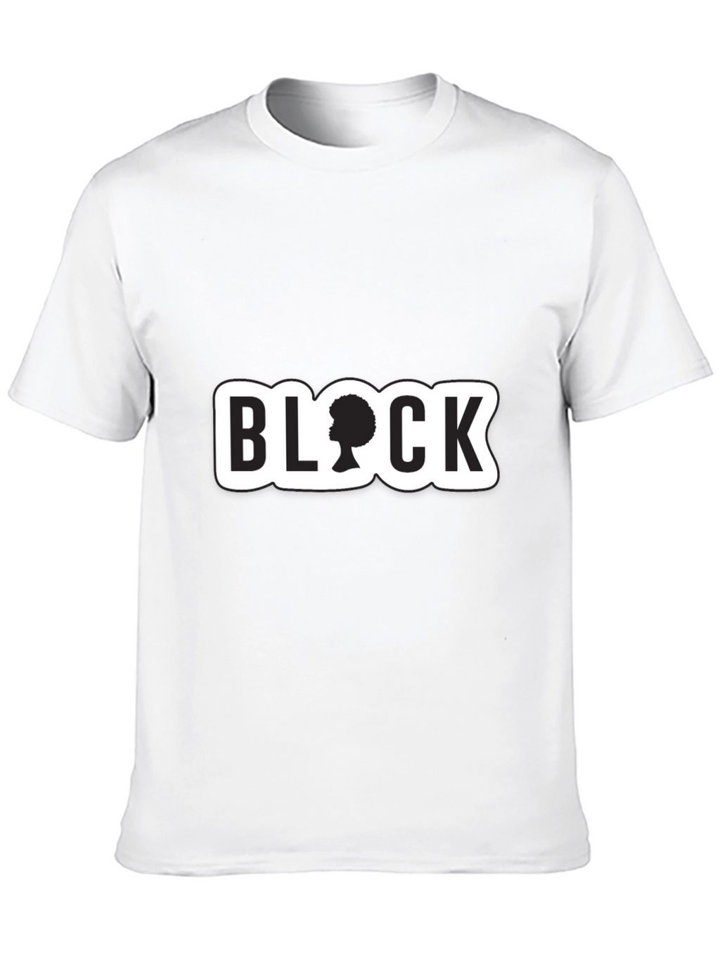 Stylish Black T-Shirt with BLOCK Graphic