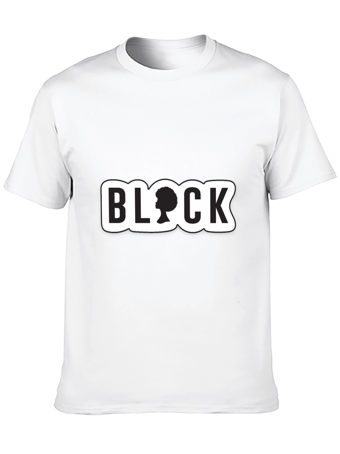 Stylish Black T-Shirt with BLOCK Graphic