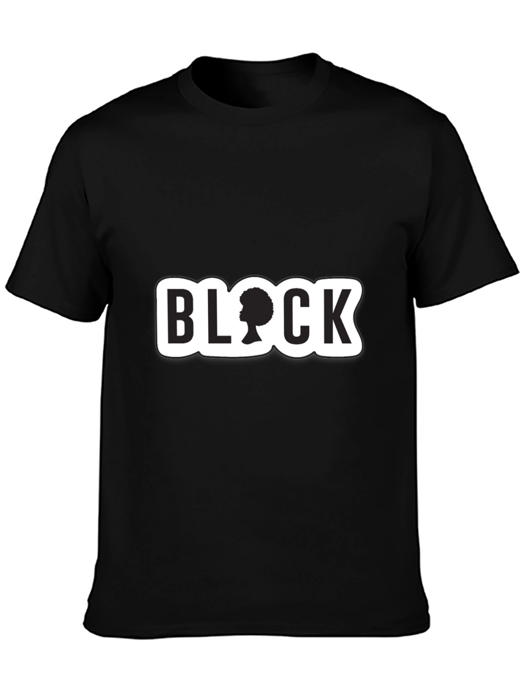 Stylish Black T-Shirt with BLOCK Graphic