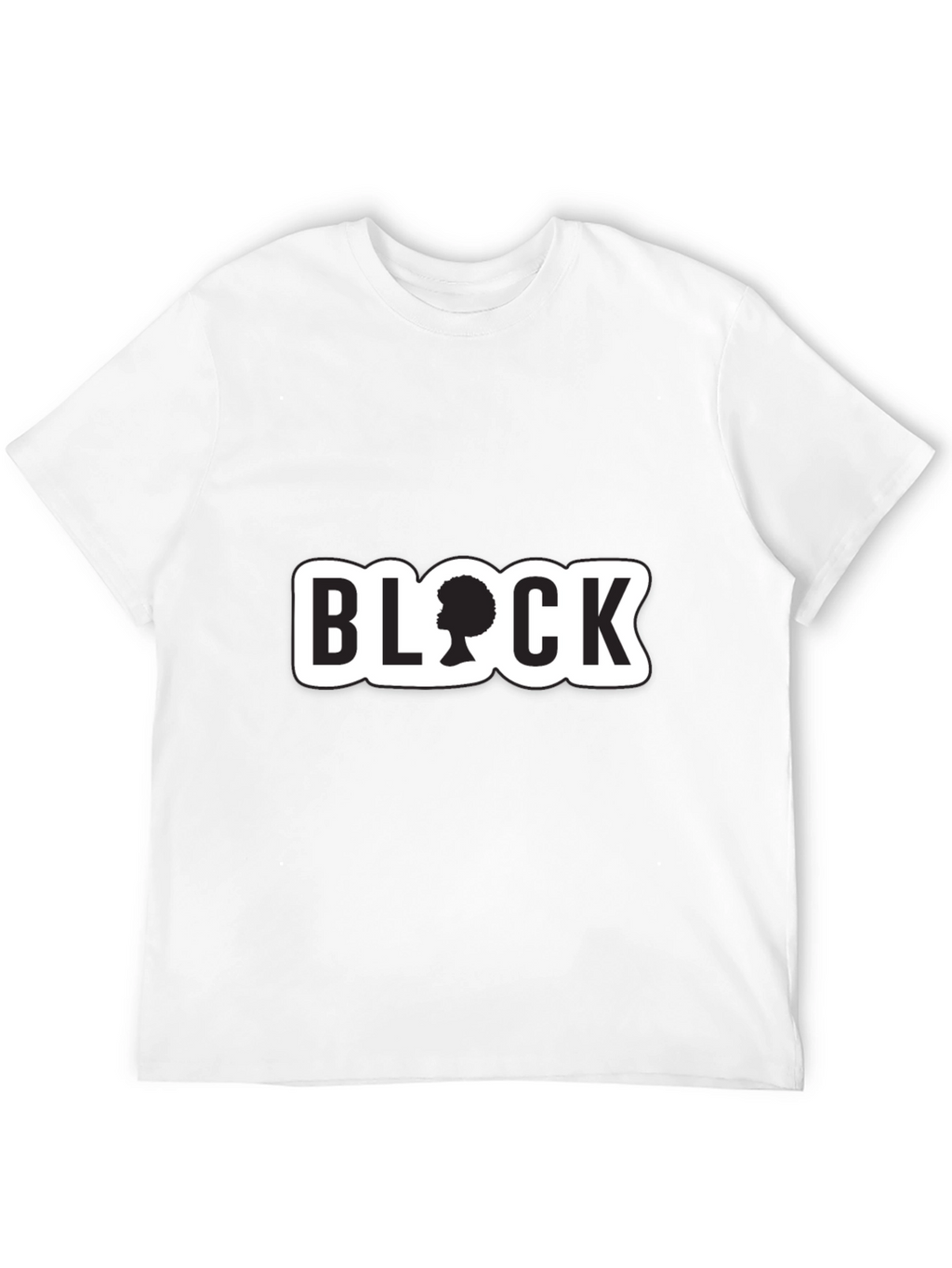 Stylish Black T-Shirt with BLOCK Graphic