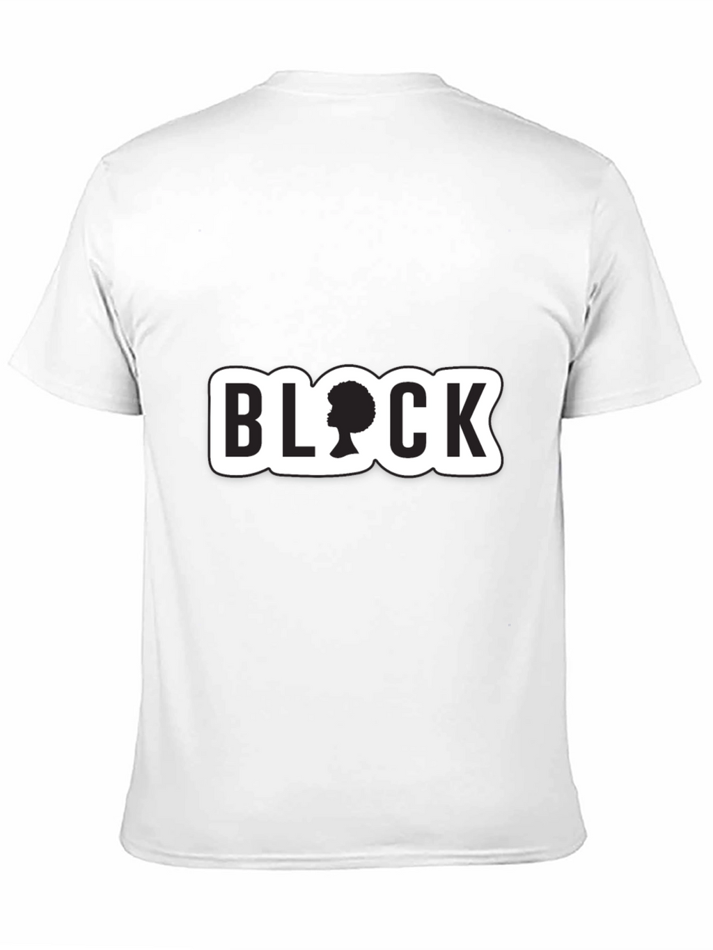 Stylish Black T-Shirt with BLOCK Graphic