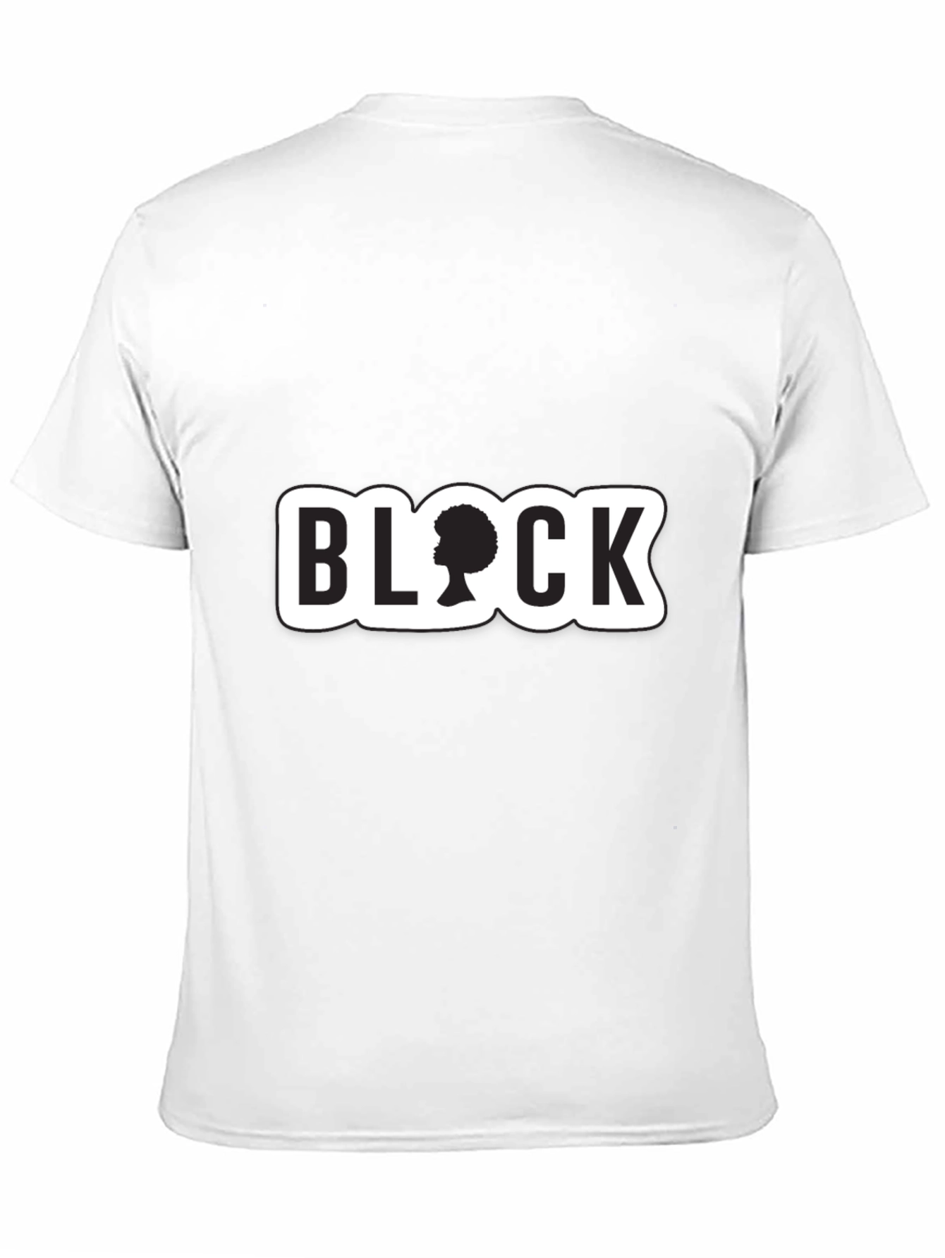 Stylish Black T-Shirt with BLOCK Graphic