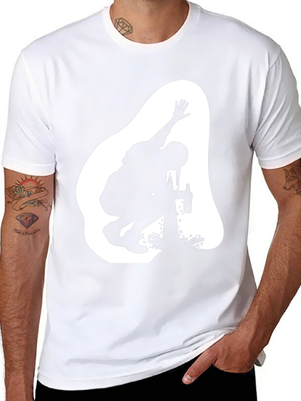 Silhouette Graphic T-Shirt - Black