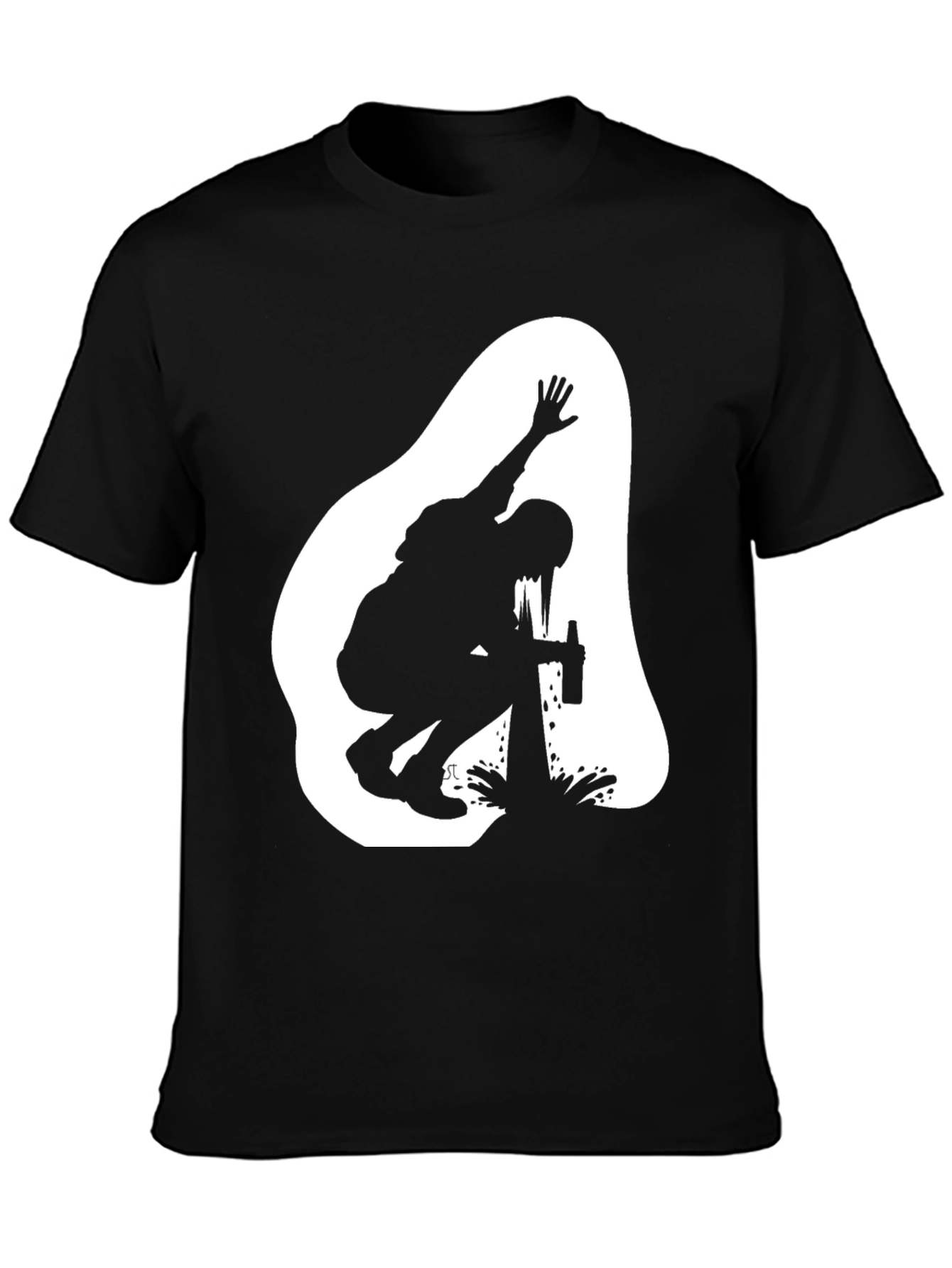 Silhouette Graphic T-Shirt - Black