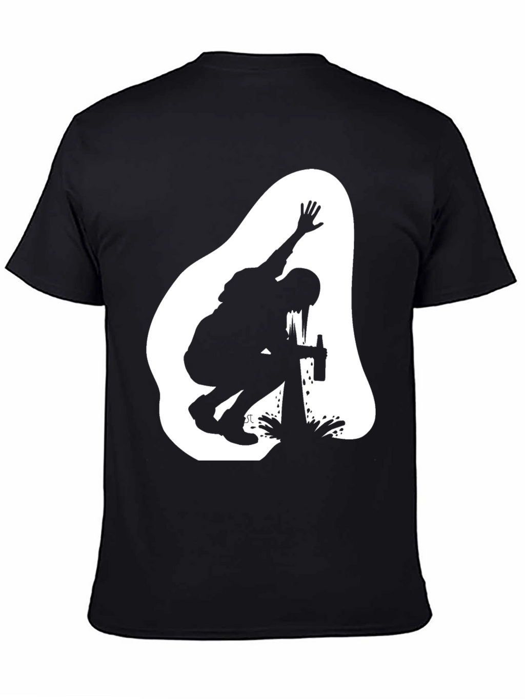 Silhouette Graphic T-Shirt - Black