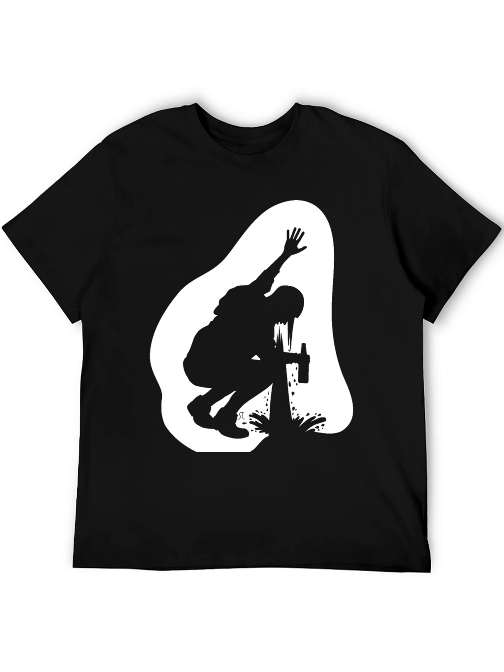 Silhouette Graphic T-Shirt - Black