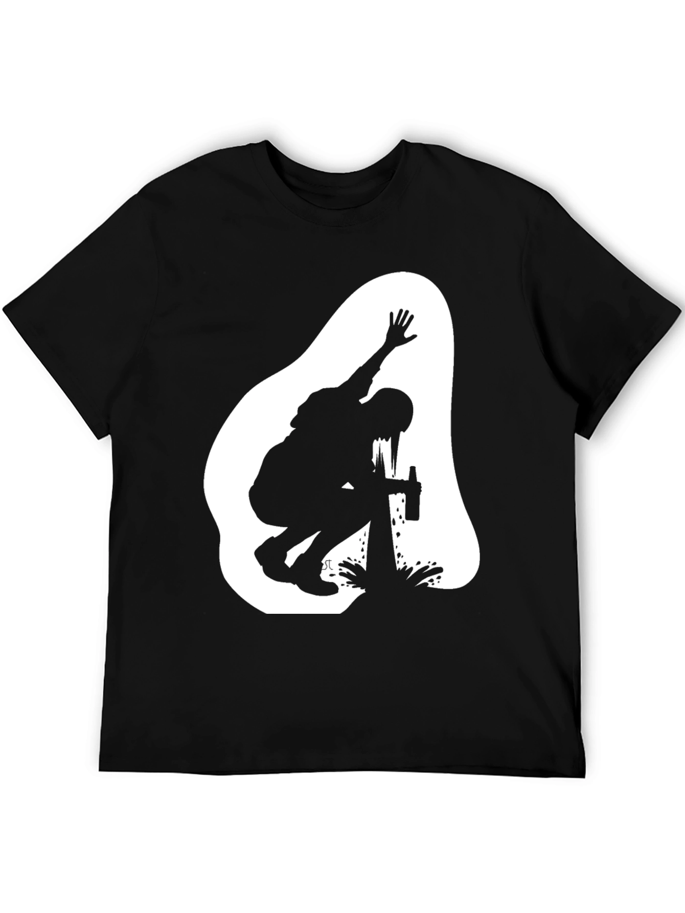 Silhouette Graphic T-Shirt - Black