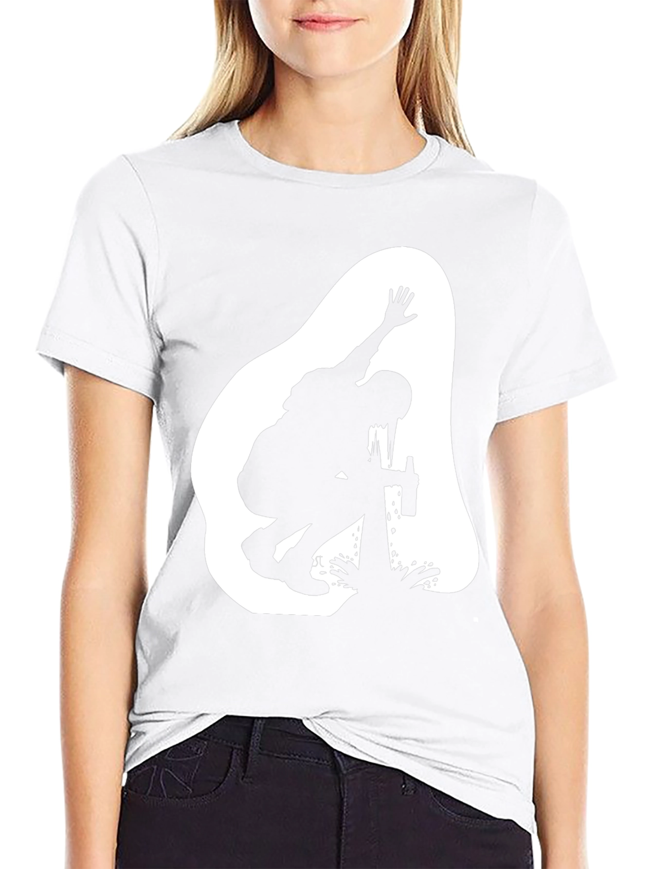 Silhouette Graphic T-Shirt - Black