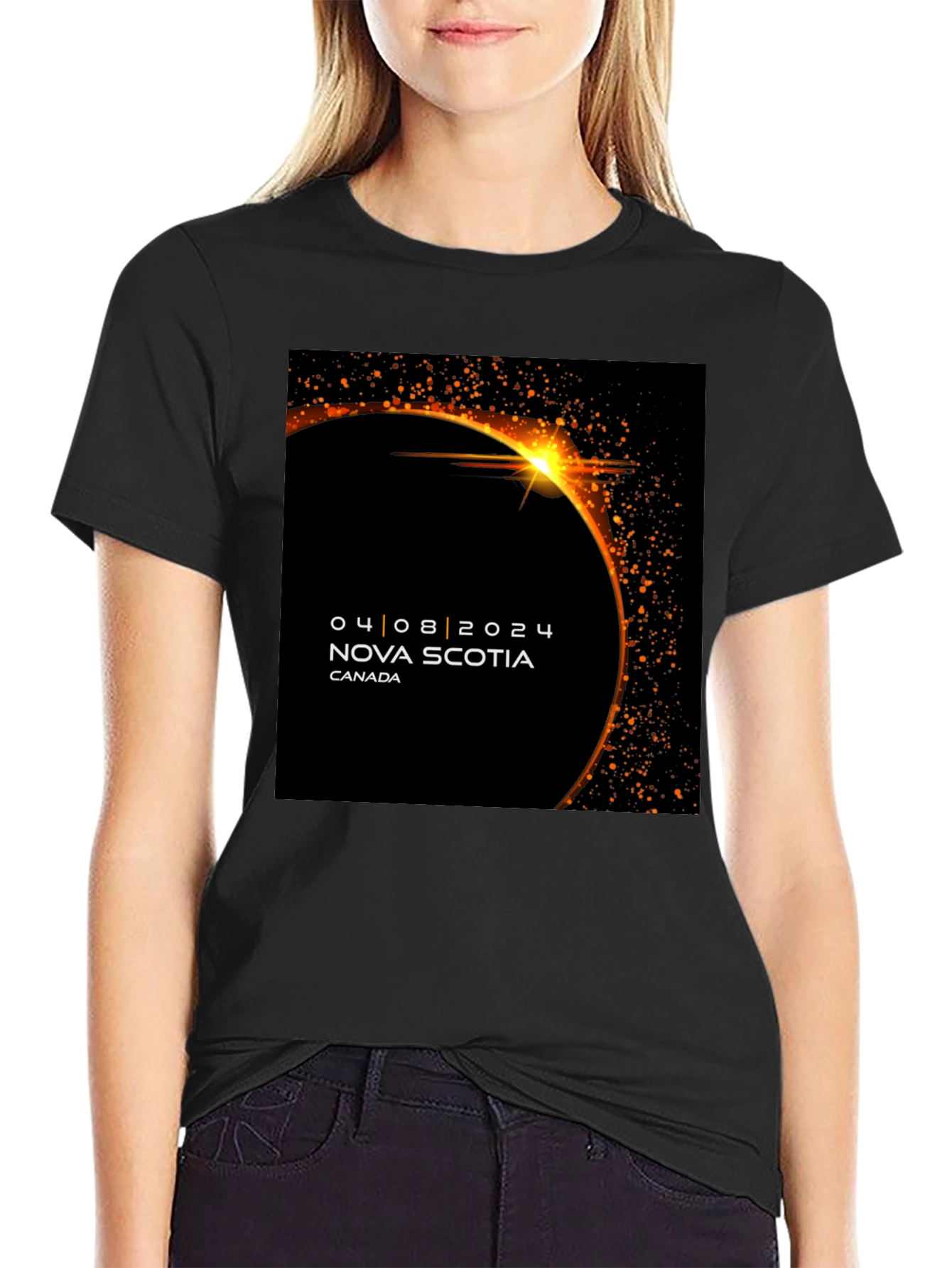 Total Solar Eclipse Nova Scotia Canada April 8 2024 T-Shirt