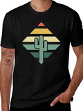 Retro Cactus Graphic Tee - Desert Vibes T-Shirt