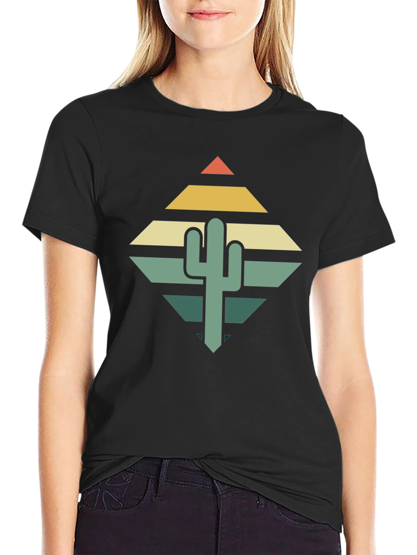 Retro Cactus Graphic Tee - Desert Vibes T-Shirt