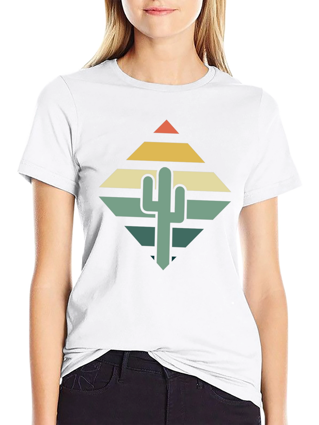 Retro Cactus Graphic Tee - Desert Vibes T-Shirt