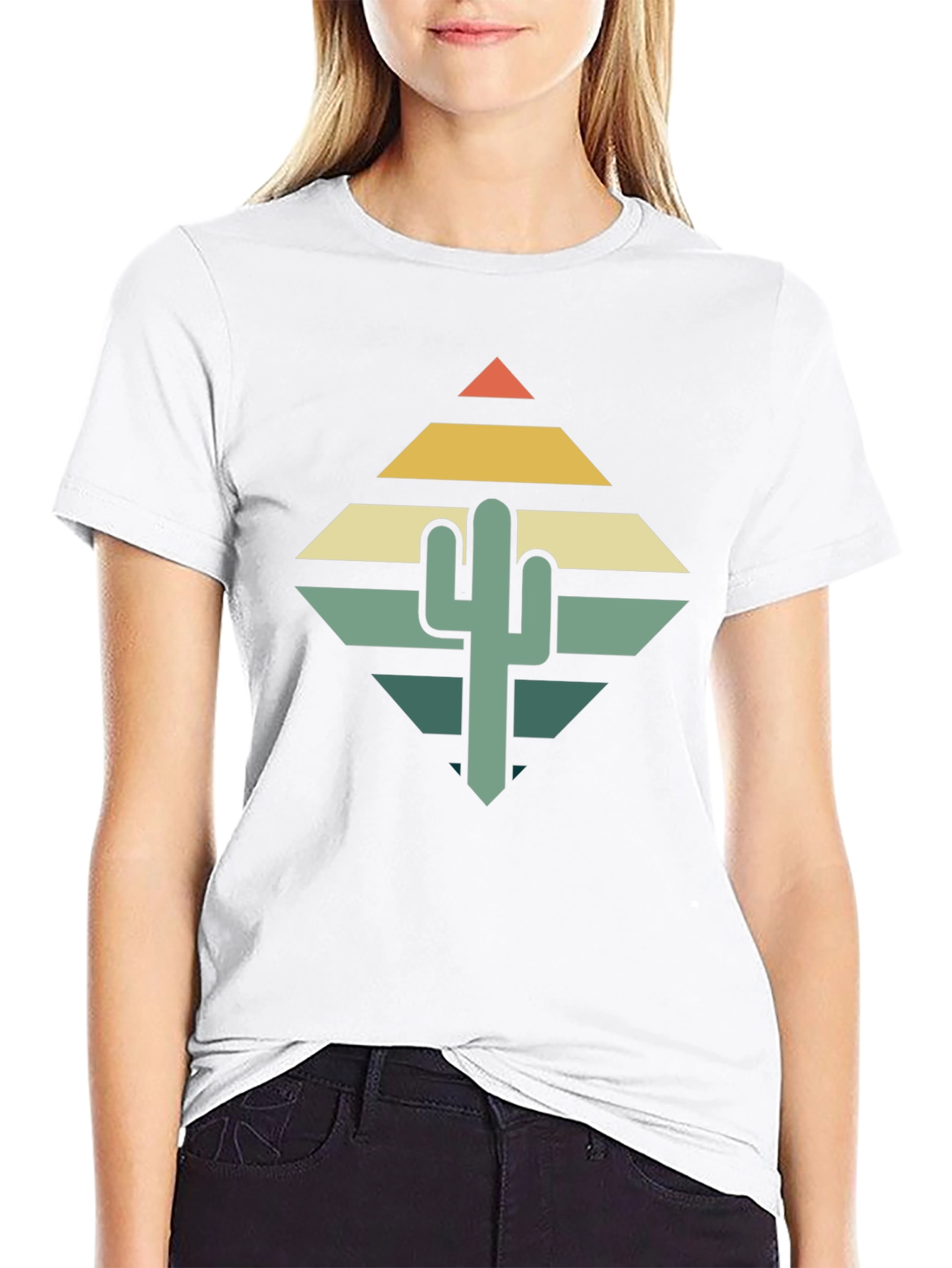 Retro Cactus Graphic Tee - Desert Vibes T-Shirt