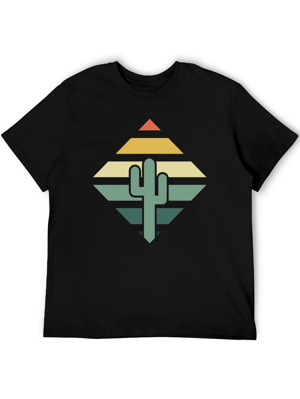 Retro Cactus Graphic Tee - Desert Vibes T-Shirt