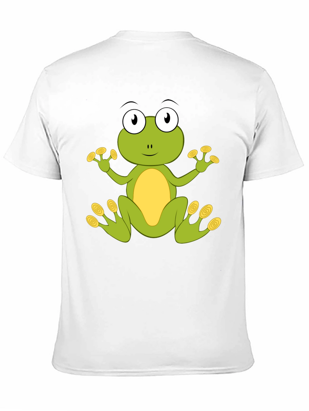 Cute Frog Graphic T-Shirt - Black Cotton Blend