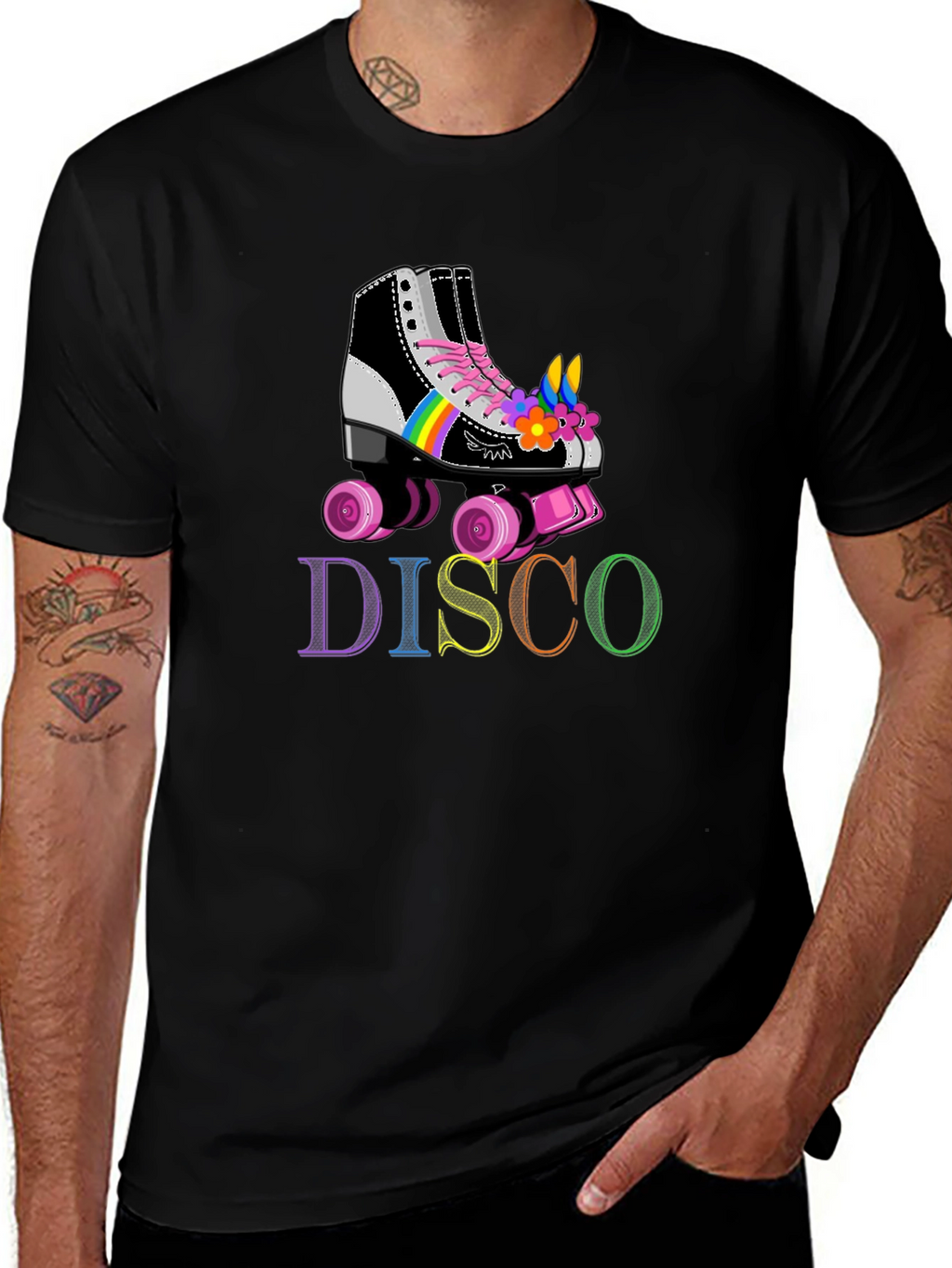 Retro Disco Roller Skate T-Shirt