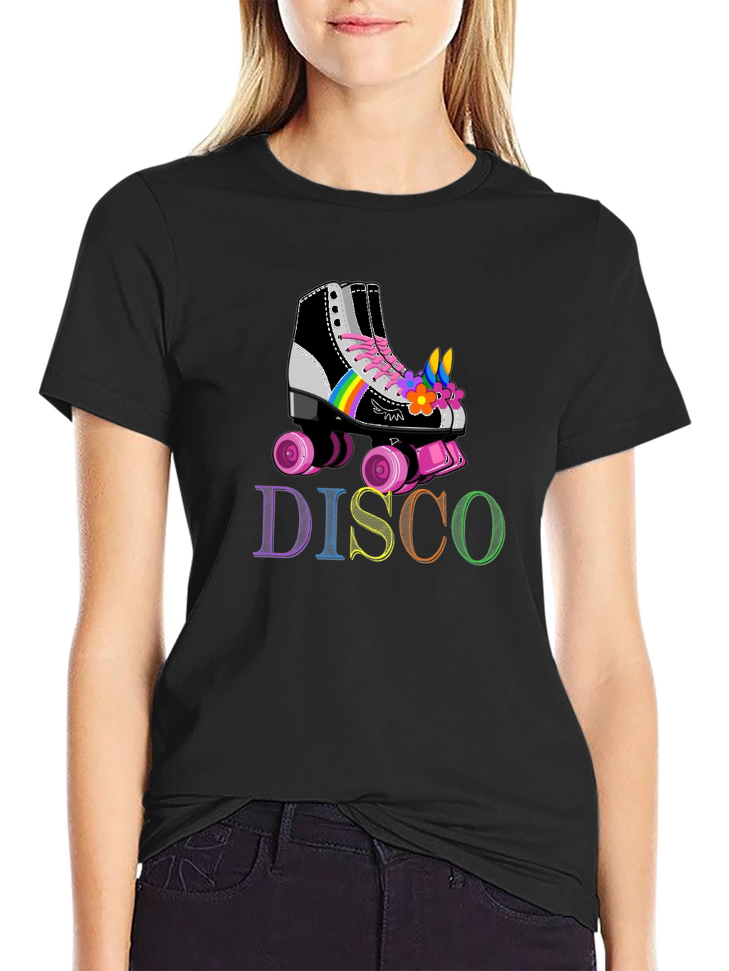 Retro Disco Roller Skate T-Shirt