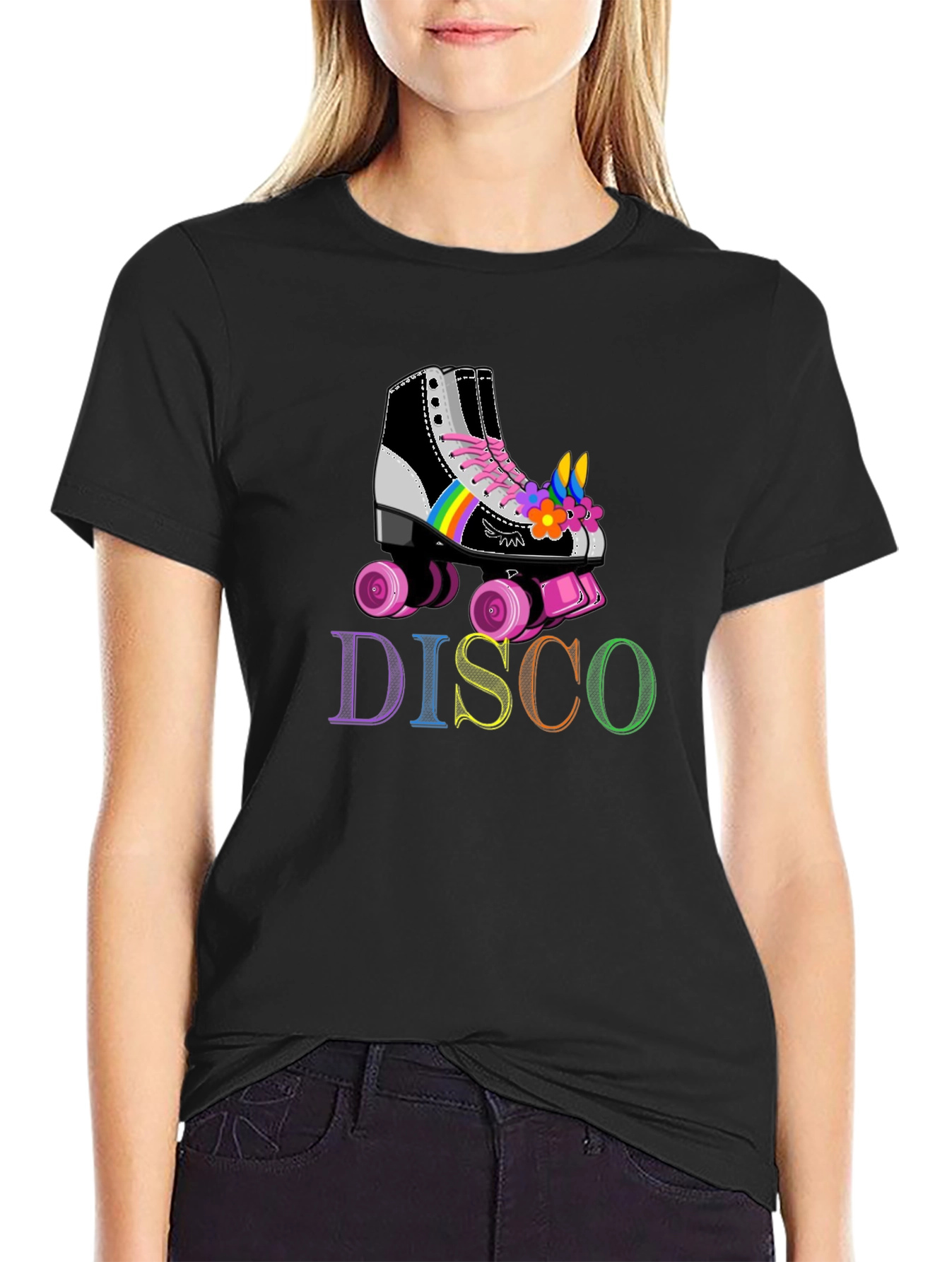 Retro Disco Roller Skate T-Shirt