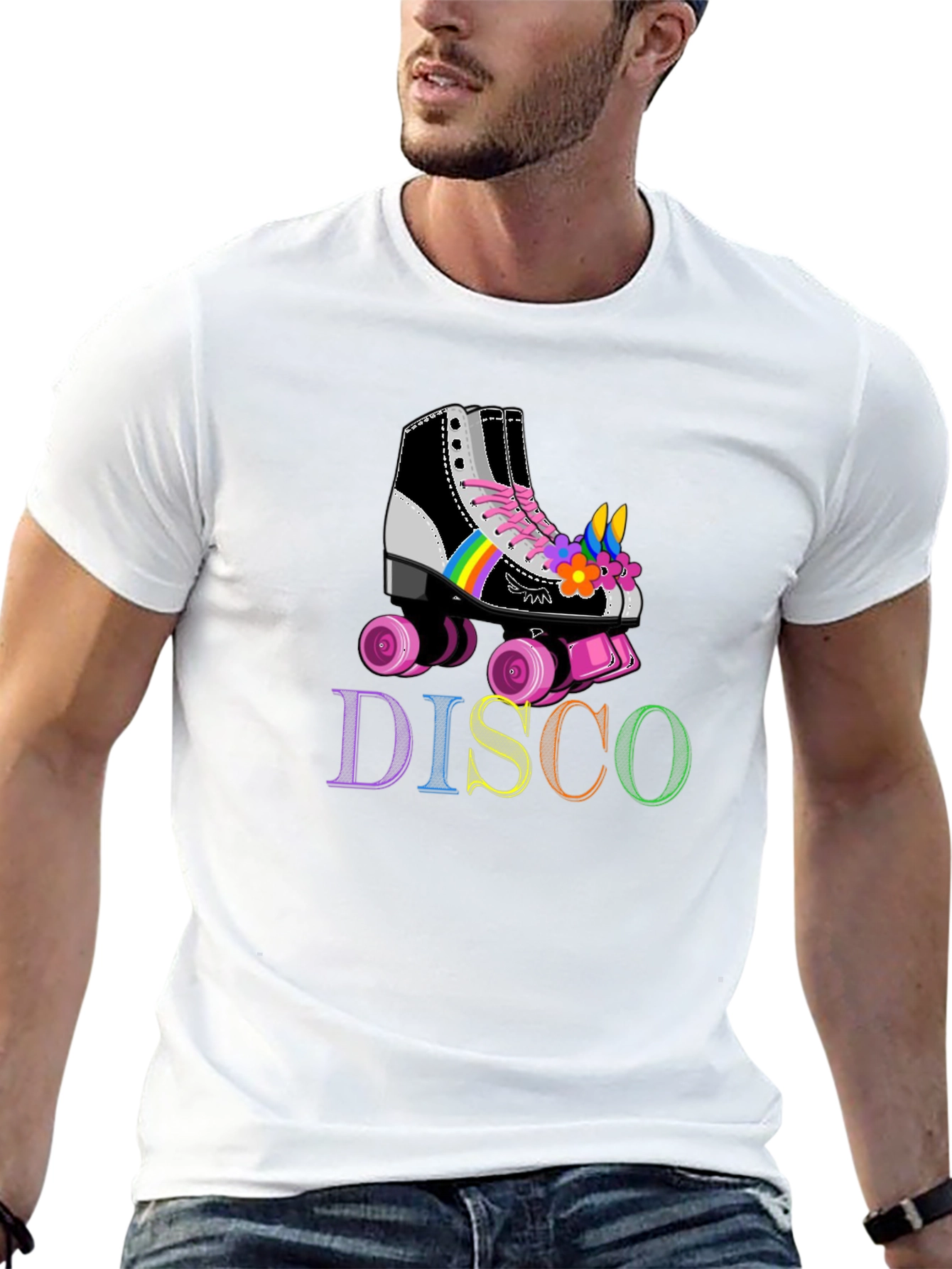 Retro Disco Roller Skate T-Shirt