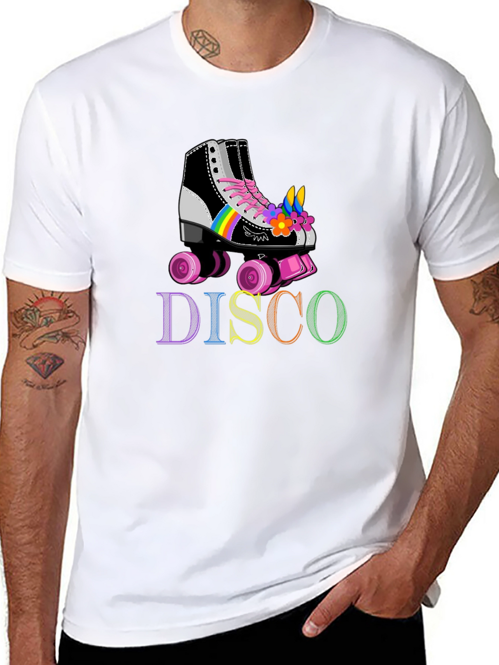 Retro Disco Roller Skate T-Shirt
