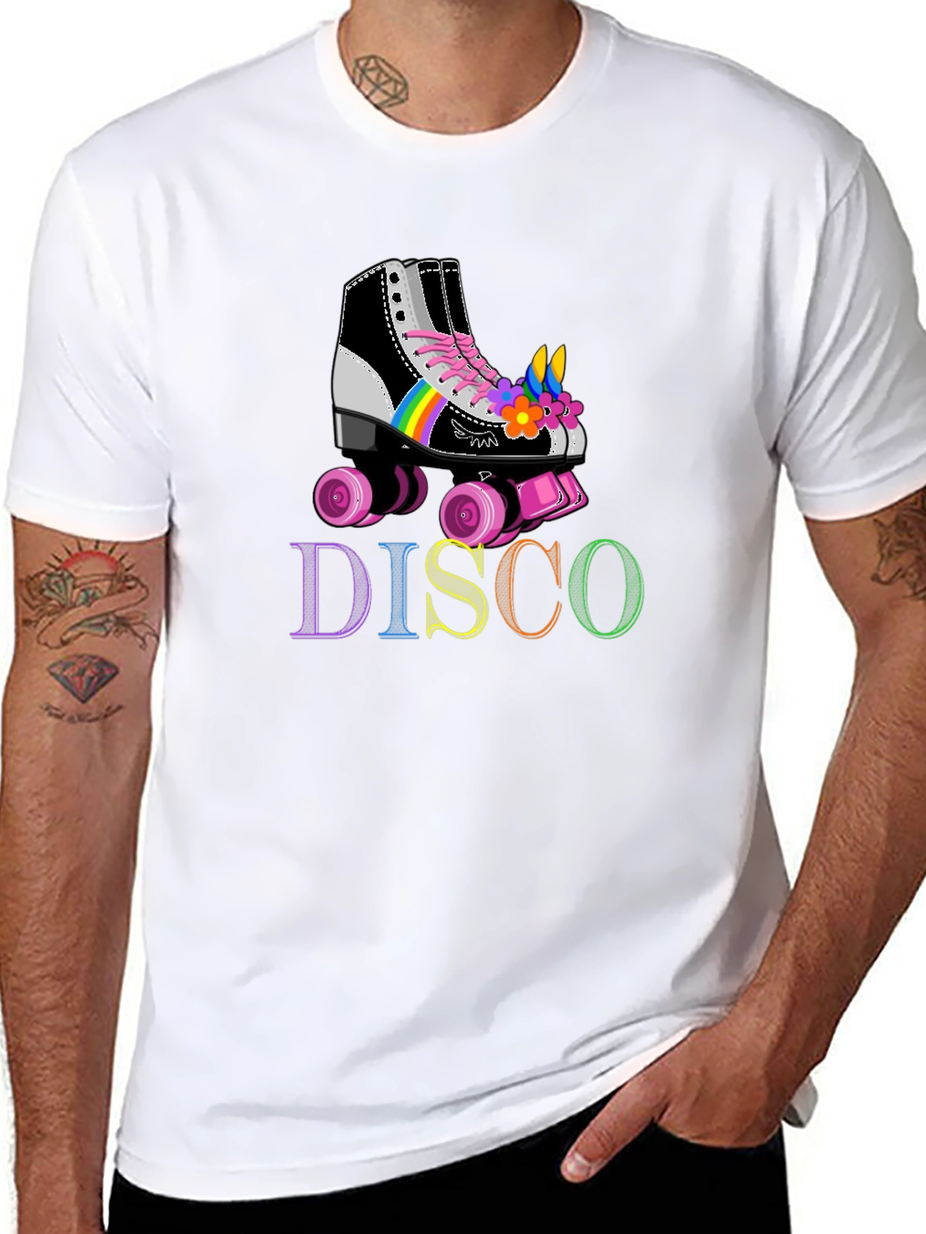 Retro Disco Roller Skate T-Shirt