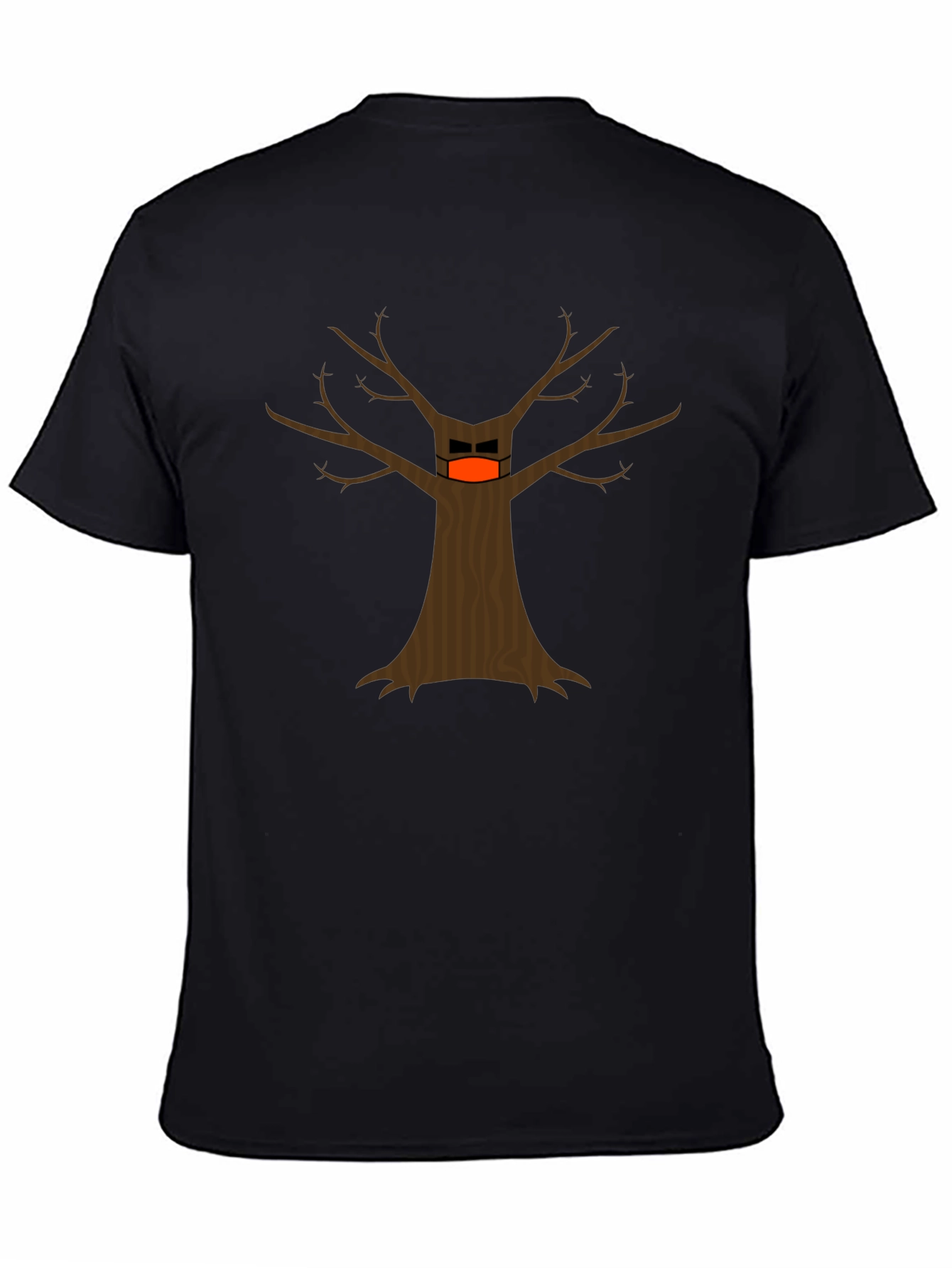 Masked Tree Graphic T-Shirt - Quirky Design