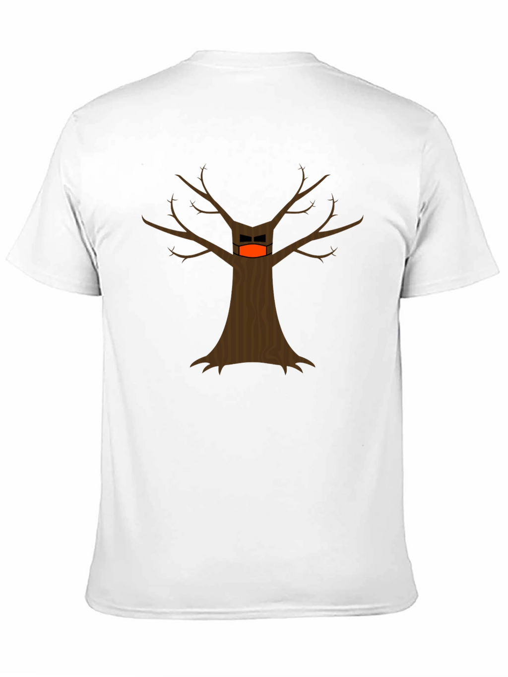 Masked Tree Graphic T-Shirt - Quirky Design