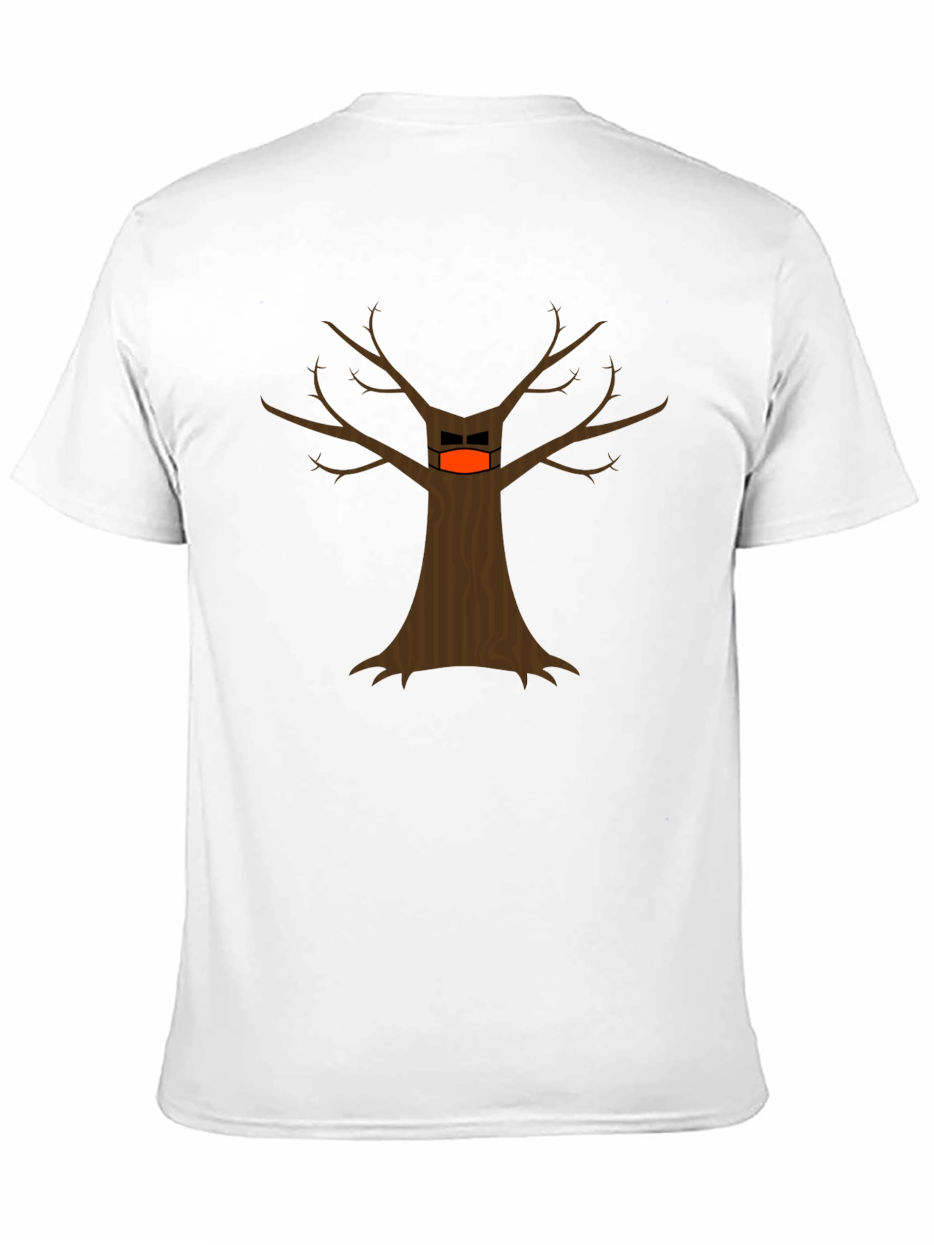Masked Tree Graphic T-Shirt - Quirky Design