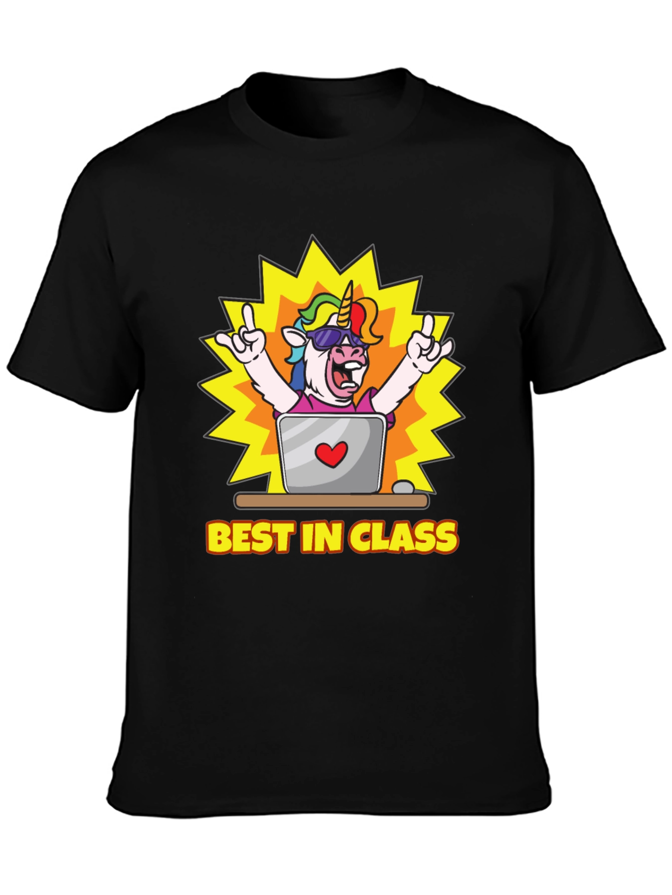 Best in Class Unicorn T-Shirt - Novelty Graphic Tee