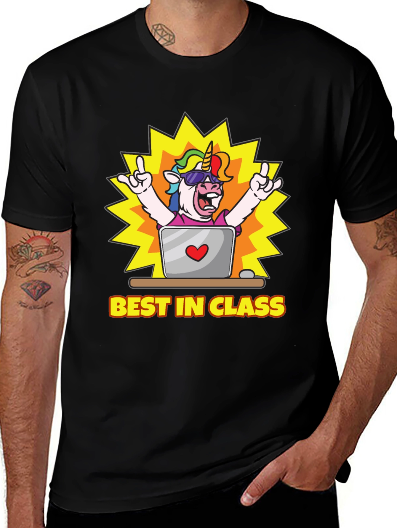 Best in Class Unicorn T-Shirt - Novelty Graphic Tee