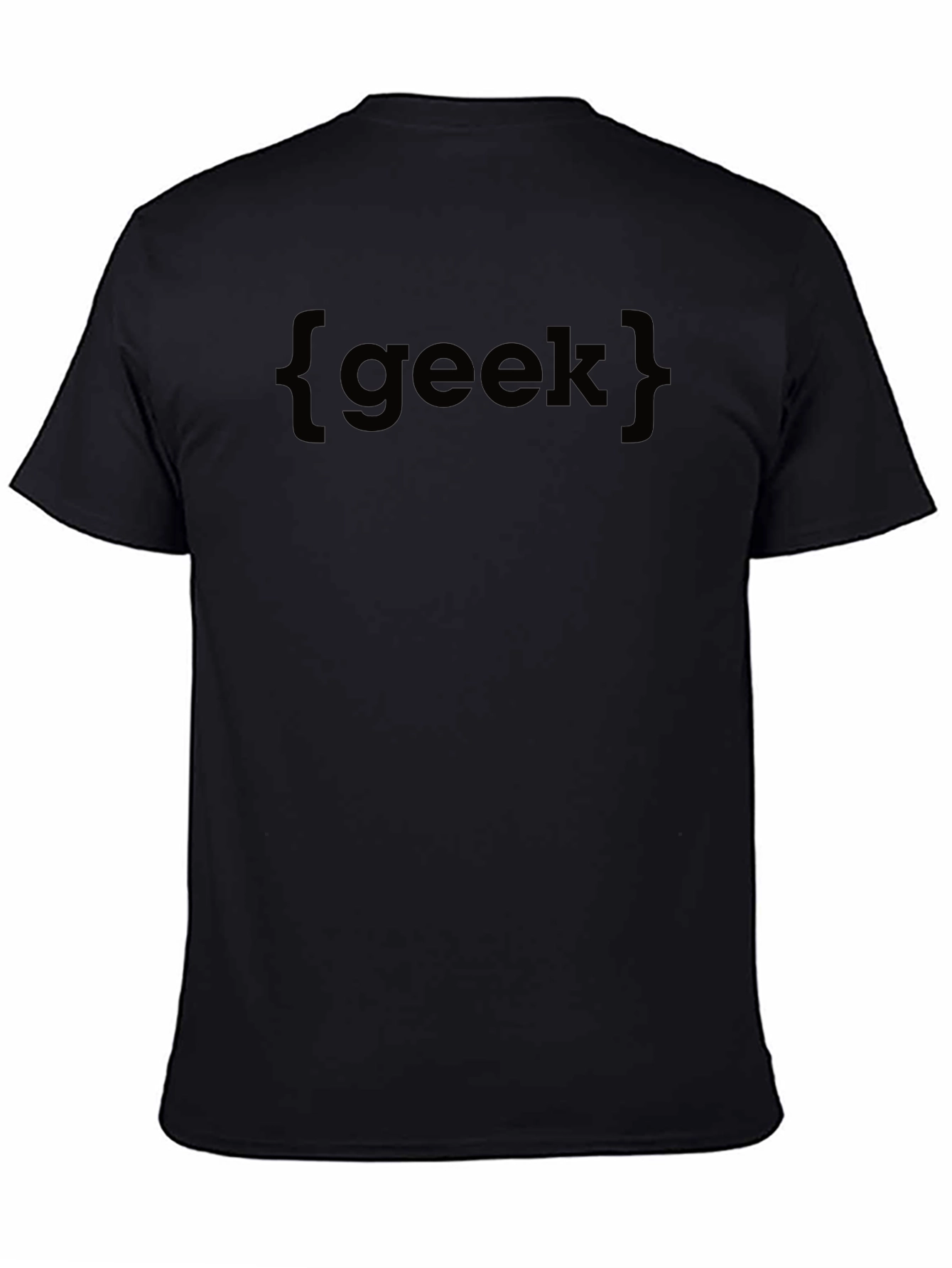 Geek Statement Black Tee - Stylish & Comfortable