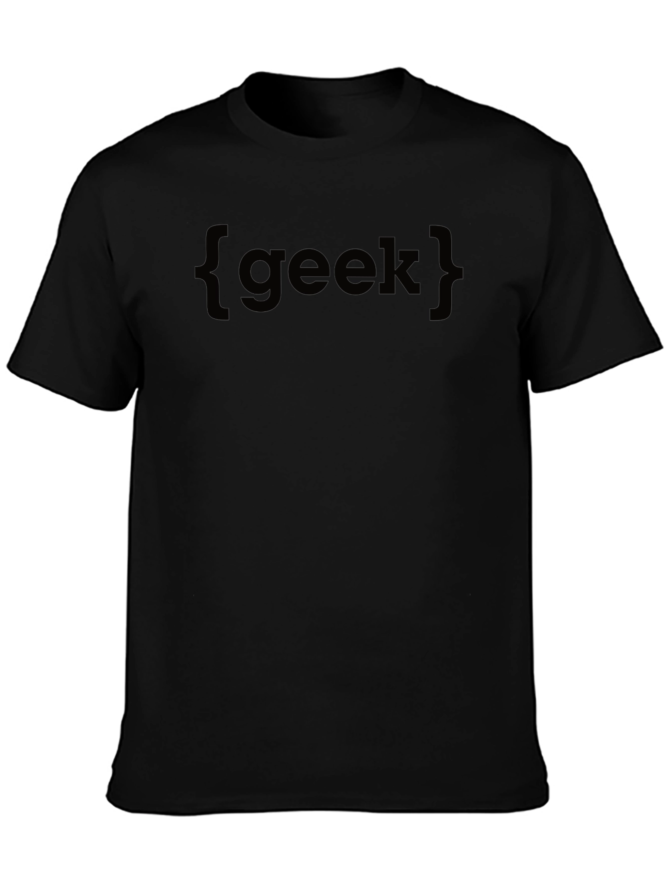 Geek Statement Black Tee - Stylish & Comfortable