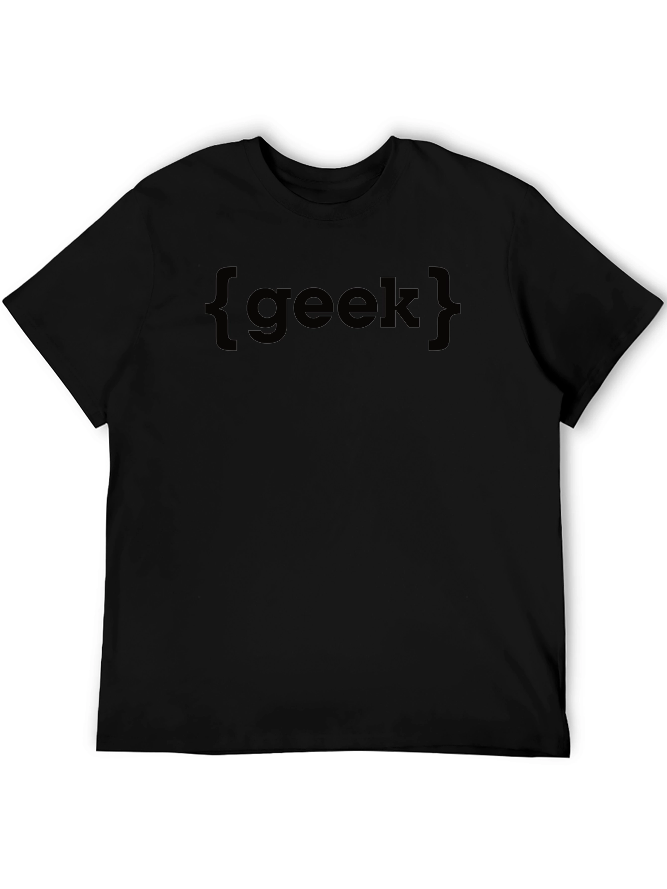 Geek Statement Black Tee - Stylish & Comfortable