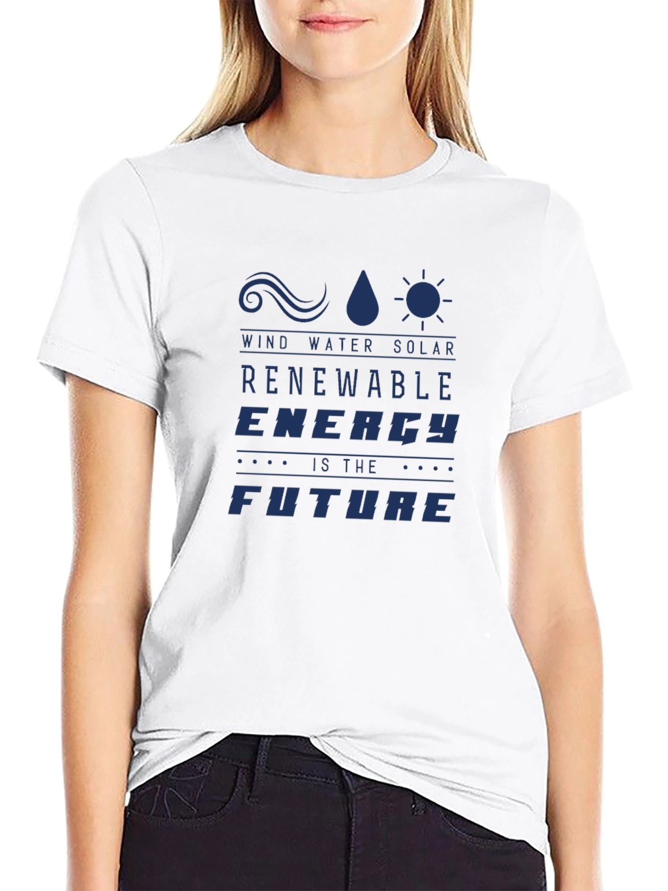 Renewable Energy T-Shirt - Wind Water Solar Future