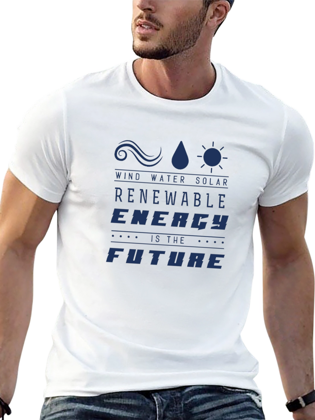 Renewable Energy T-Shirt - Wind Water Solar Future