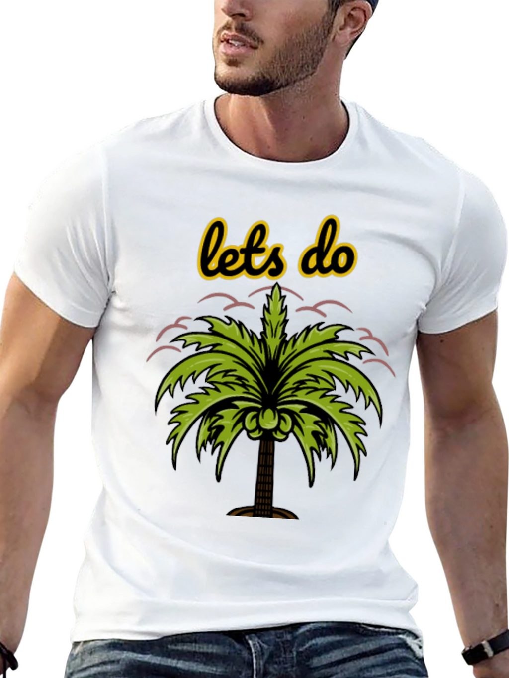 Tropical Vibes Tee - Lets Do Palm Tree Shirt