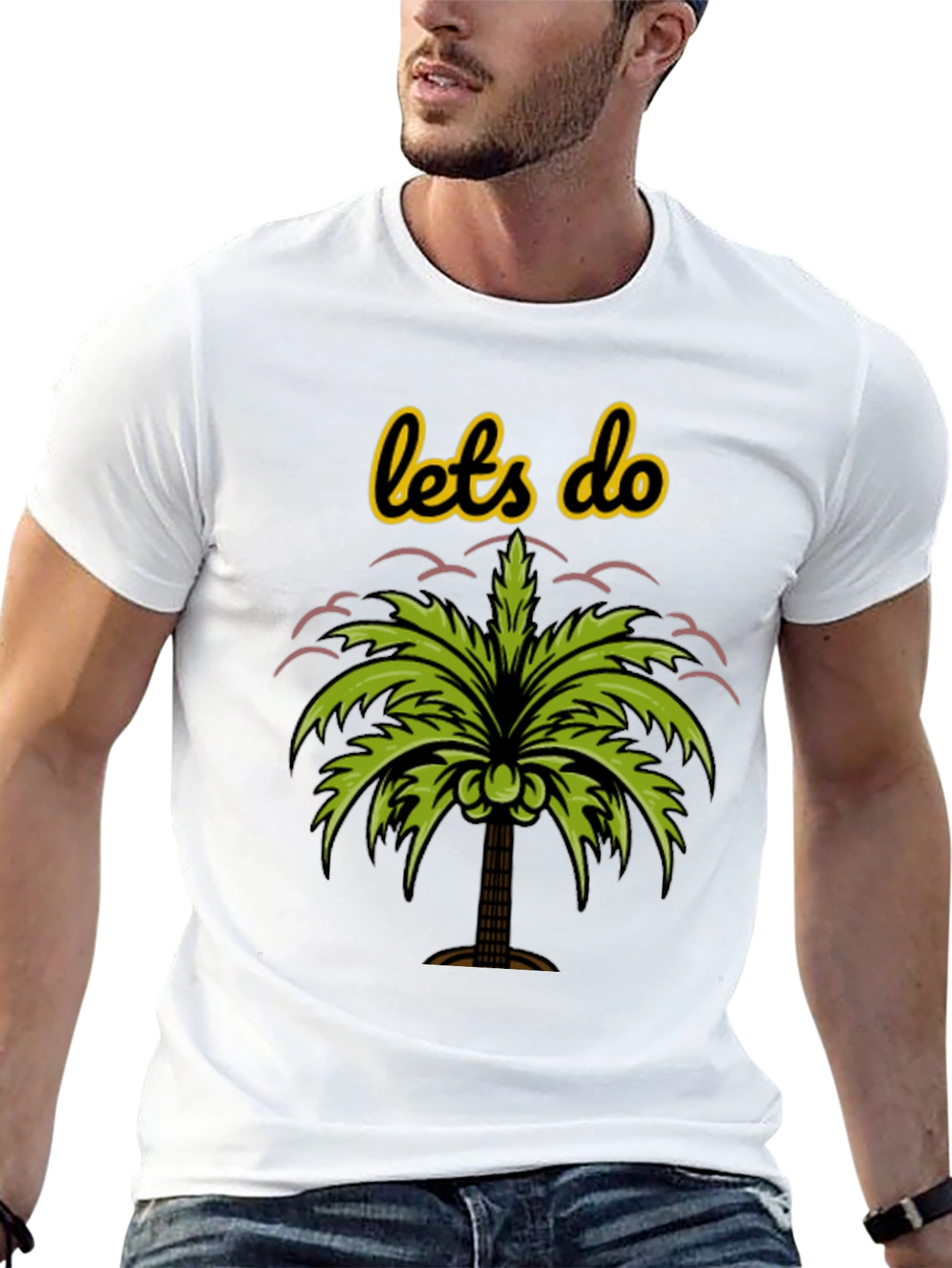 Tropical Vibes Tee - Lets Do Palm Tree Shirt