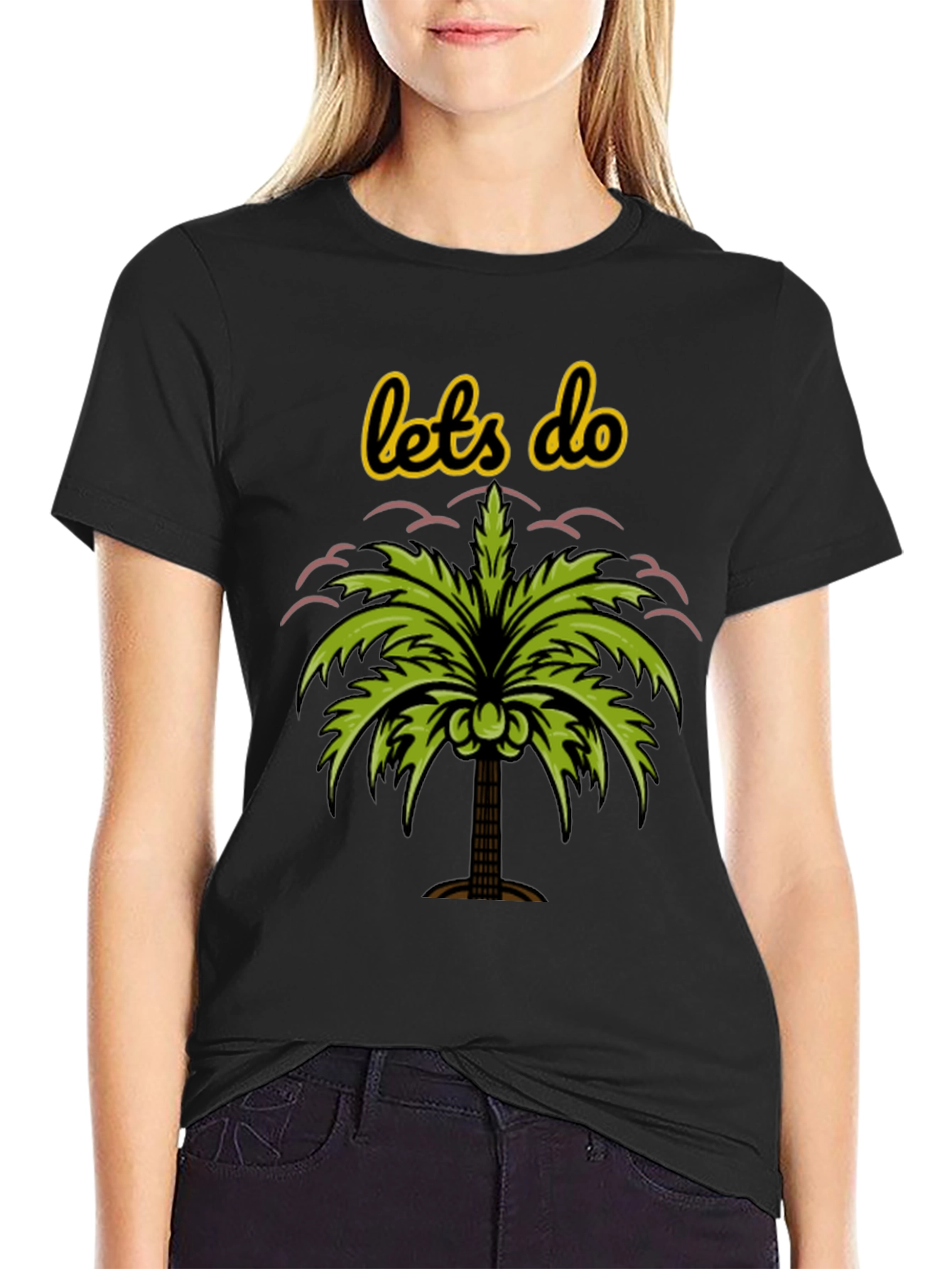 Tropical Vibes Tee - Lets Do Palm Tree Shirt