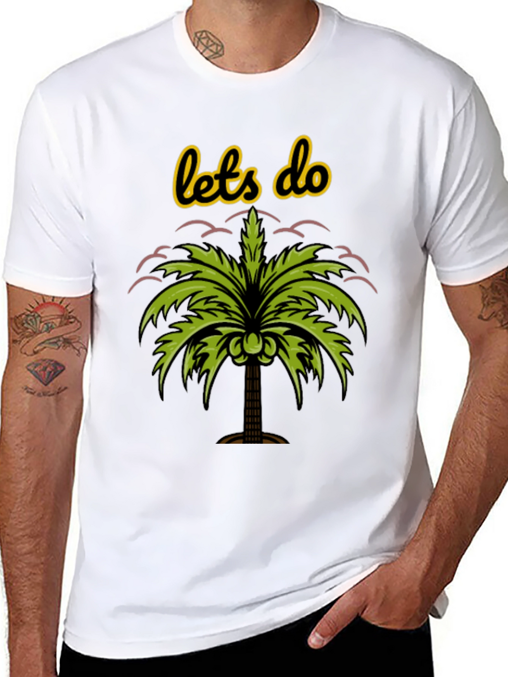 Tropical Vibes Tee - Lets Do Palm Tree Shirt